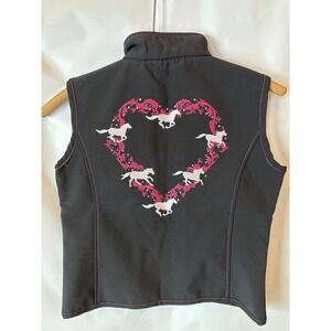 Cowgirl Hardware Girl's Black & Sassy Cowgirl Lined‎ Vest